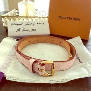 Louis Vuitton cherry blossom belt
